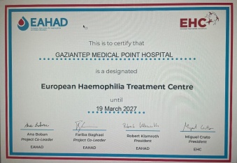 EAHAD Akredite Hemofili Merkezi açıldı