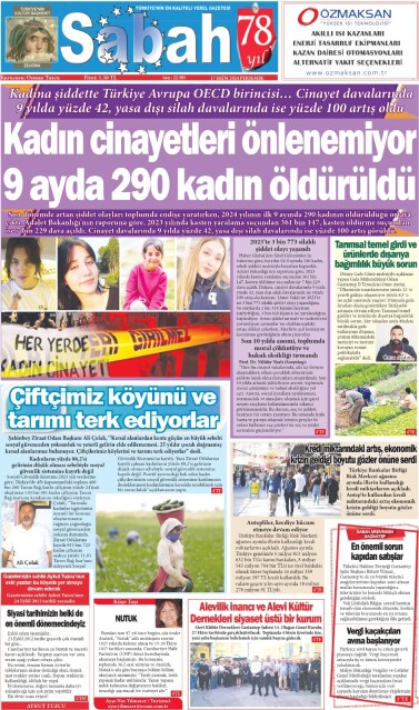 17 Ekim 2024 Gaziantep Sabah Gazetesi