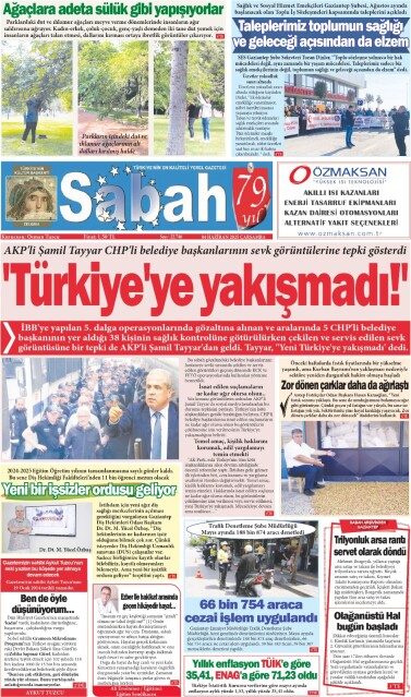 04 Haziran 2025 Gaziantep Sabah Gazetesi