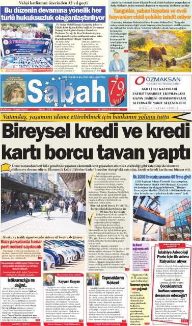 01 Temmuz 2025 Gaziantep Sabah Gazetesi