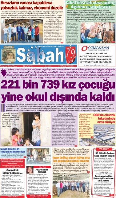 11 Eylül 2025 Gaziantep Sabah Gazetesi