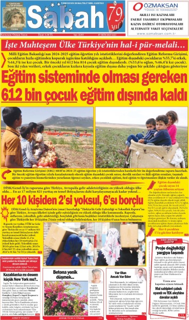 07 Ekim 2025 Gaziantep Sabah Gazetesi