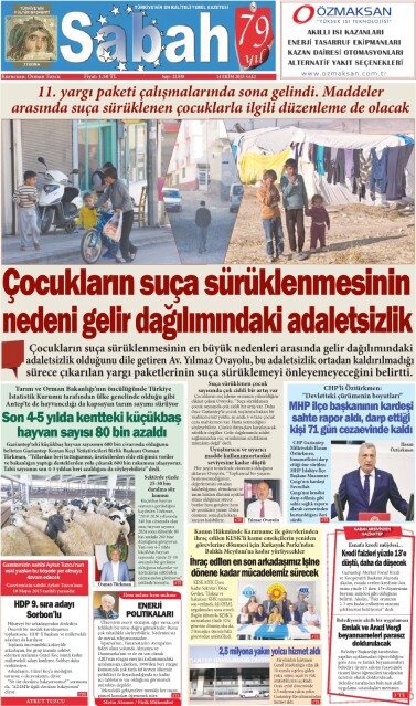 14 Ekim 2025 Gaziantep Sabah Gazetesi