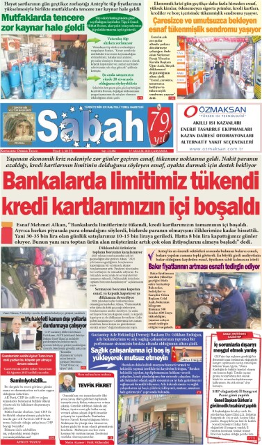 17 Aralık 2025 Gaziantep Sabah Gazetesi
