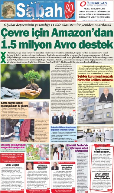 19 Şubat 2026 Gaziantep Sabah Gazetesi