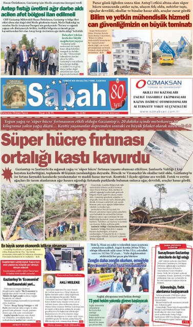 05 Mayıs 2026 Gaziantep Sabah Gazetesi