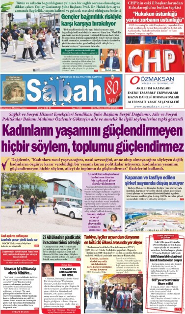 04 Haziran 2026 Gaziantep Sabah Gazetesi