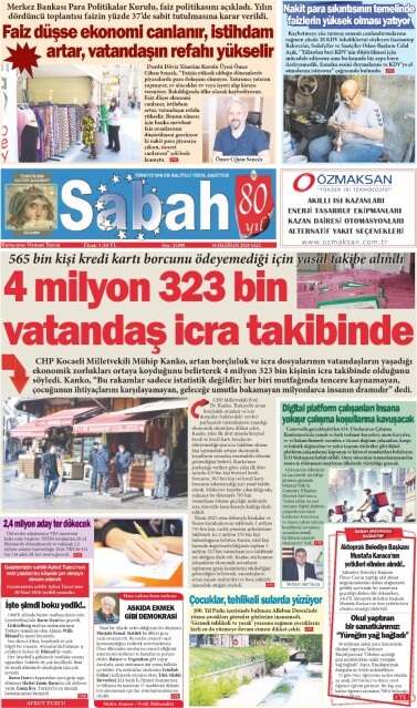 16 Haziran 2026 Gaziantep Sabah Gazetesi