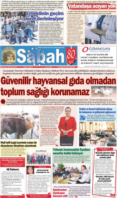 02 Temmuz 2026 Gaziantep Sabah Gazetesi