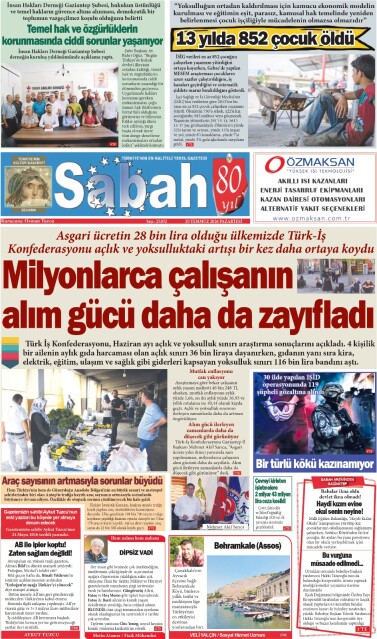 20 Temmuz 2026 Gaziantep Sabah Gazetesi