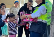 Erdal Erdem’den depremzede çocuklara moral desteği