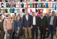 Pazar esnafı, ziyaret edildi