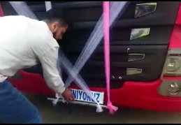 Konvoyda korna çalan 3 tıra ceza