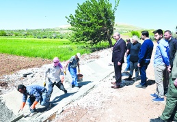 Oğuzeli'nde çiftçiye sulama kanalı müjdesi