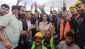 Şehir Hastanesi inşaat işçilerine seslenen Sevda Karaca: Oy kullanmanızın önündeki engelleri birlikte kaldıracağız