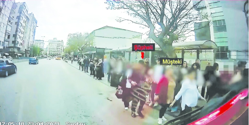 Cep telefonu çalan yankesici kameraya böyle yakalandı