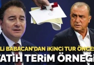 Ali Babacan'dan ikinci tur öncesi Fatih Terim örneği!