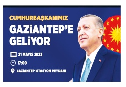 Erdoğan, yarın Gaziantep’te