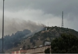 Yangını sağanak yağmur söndürdü