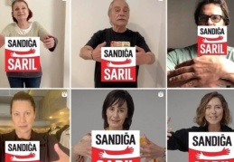 “Demokrasi, özgürlük, adalet için sandığa sarıl”