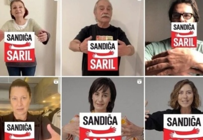 “Demokrasi, özgürlük, adalet için sandığa sarıl”