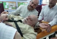 Sedyeyle sandığa geldi