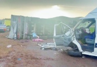 Otoyolda feci kaza: 2 ölü, 20 yaralı