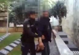 Camiden hırsızlık yapan şüpheli yakalandı