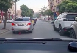 Konvoyla trafiği  tehlikeye atan 74 araca ceza