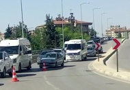 Şerit ihlali yapan 85 araca ceza yazıldı