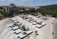 Burç Karavan Park, 5 bin 450 metrekare alana kuruldu