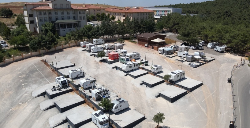 Burç Karavan Park, 5 bin 450 metrekare alana kuruldu
