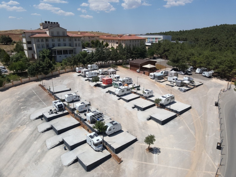 Burç Karavan Park, 5 bin 450 metrekare alana kuruldu