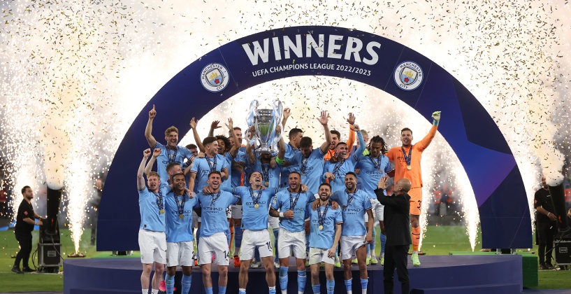 Manchester City, tarihinde ilk kez UEFA Şampiyonlar Ligi Kupasını kaldırdı