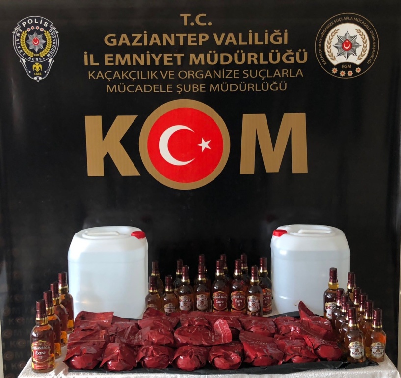 82 kilo kaçak nargile tütünü ele geçirildi
