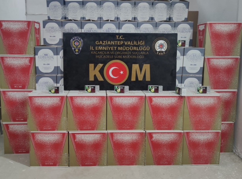 1 milyon 200 bin adet kaçak makaron ele geçirildi
