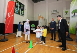 Okul Öncesi Spor Şenliği’nde anaokulu öğrencileri yarıştı
