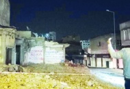 İslahiye’de ağır hasarlı binalar çöktü