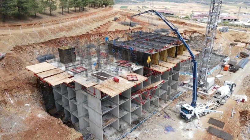 26 bloktan oluşan 456 konutumuzun kaba inşaatını tamamladık