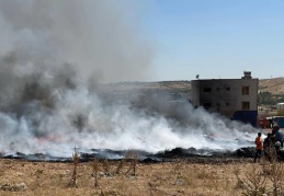 Çöplük yangını kontrol altına alındı