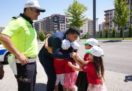 42 bin öğrenci, uygulamalı trafik eğitimi aldı