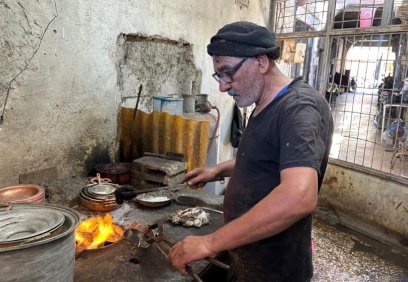Sıcaklarda en çok kavuran mesleklerden biri de kalaycılık