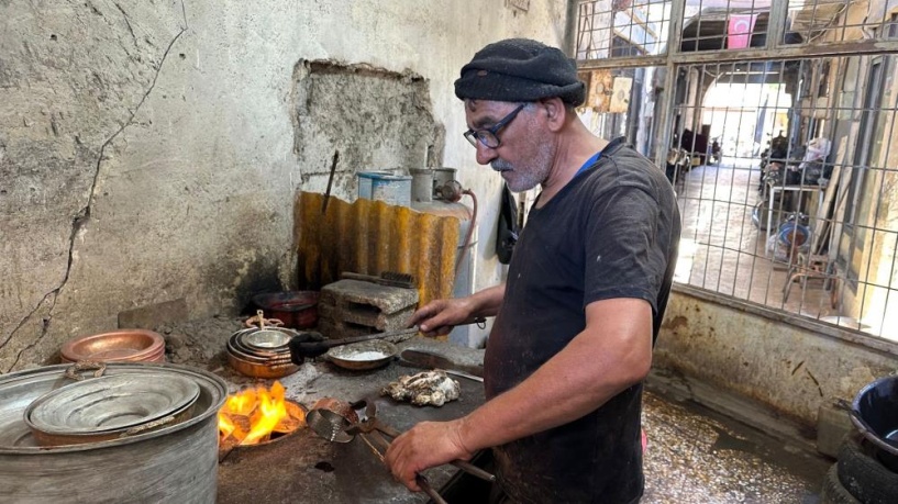 Sıcaklarda en çok kavuran mesleklerden biri de kalaycılık