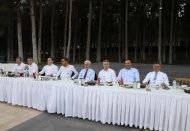 Kararname ile görev yeri değişen hakim ve savcılara veda yemeği verildi