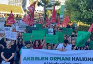 TİP'ten Limak Holding'in önünde Akbelen eylemi: Bu cinayette parmağı olan herkes hesabını verecek