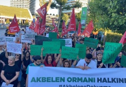 TİP'ten Limak Holding'in önünde Akbelen eylemi: Bu cinayette parmağı olan herkes hesabını verecek