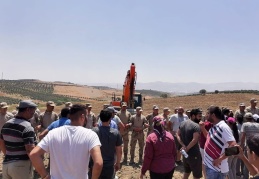 Hatay’da arazileri kamulaştırılan Dikmecelilere jandarma müdahalesi