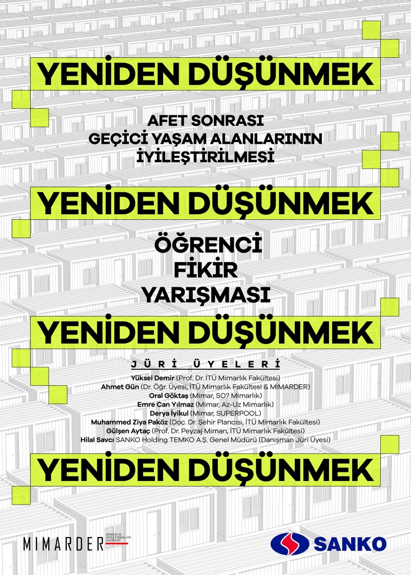 MİMARDER, öğrenciler arası mimari projeler yarışması başlatıyor