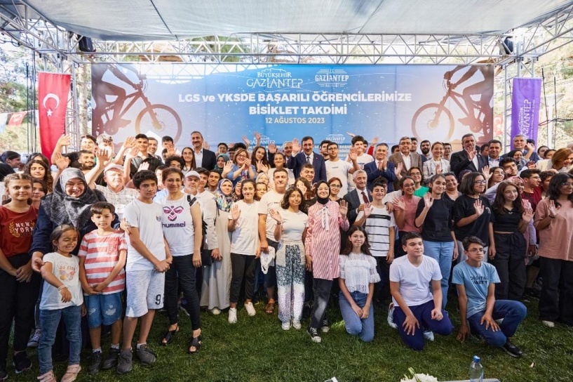 534 öğrenciye bisiklet dağıtım törenine katıldı