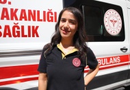 Kentin tek kadın ambulans şoförü